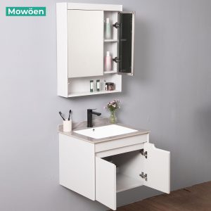 Ảnh công trình thực tế Tủ Lavabo Nhựa PVC Mowoen MW2805-60 Khổ 600mm Chậu Liền Mạch