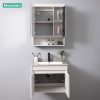 Tủ Lavabo Nhựa PVC Mowoen MW2805-60 Khổ 600mm Chậu Liền Mạch - ảnh 5