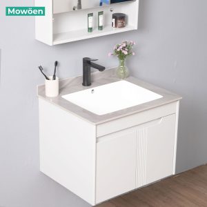 Ảnh công trình thực tế Tủ Lavabo Nhựa PVC Mowoen MW2805-60 Khổ 600mm Chậu Liền Mạch