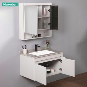 Ảnh công trình thực tế Bộ Tủ Lavabo Nhựa PVC MOWOEN MW2805-80 Treo Tường 800mm
