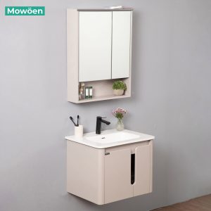 Ảnh công trình thực tế Tủ Lavabo Nhựa PVC MOWOEN MW2807-60 Khổ 600mm Kèm Tủ Gương LED