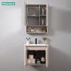Tủ Lavabo Nhựa PVC MOWOEN MW2807-60 Khổ 600mm Kèm Tủ Gương LED - ảnh 3
