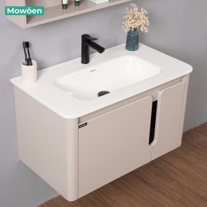 Ảnh công trình thực tế Bộ Tủ Lavabo Nhựa PVC MOWOEN MW2807-80 Treo Tường 800mm