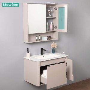 Ảnh công trình thực tế Bộ Tủ Lavabo Nhựa PVC MOWOEN MW2807-80 Treo Tường 800mm