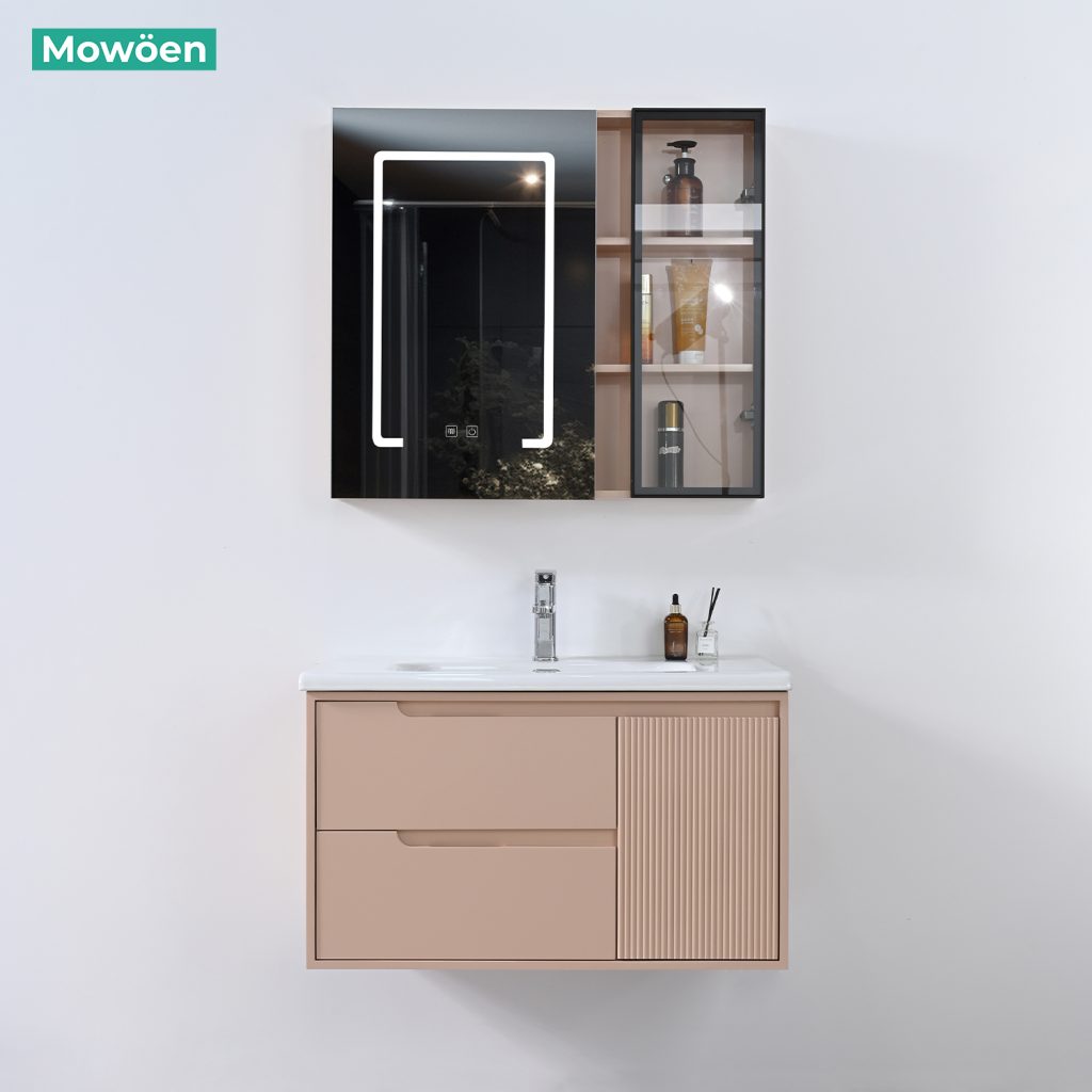 Bộ Tủ Lavabo Nhựa PVC MOWOEN MW2820-80 Treo Tường 800mm