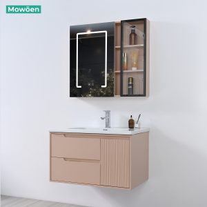 Ảnh công trình thực tế Bộ Tủ Lavabo Nhựa PVC MOWOEN MW2820-80 Treo Tường 800mm
