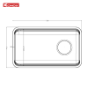 Chậu Rửa Bát KONOX Tari Smart 7047PP 1 Hố 700mm Cá Nhân Hóa - ảnh 8