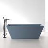 Bồn Tắm Ngâm Mowoen MW001 Matt Gray Đặt Sàn 1700mm