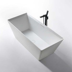 Ảnh công trình thực tế Bồn Tắm Ngâm Mowoen MW001 Matt Gray Đặt Sàn 1700mm