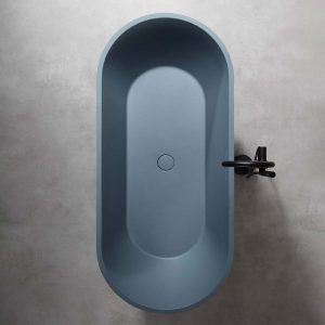 Ảnh công trình thực tế Bồn Tắm Ngâm MOWOEN MW002 Matt Gray Đặt Sàn 1700mm
