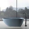 Bồn Tắm Ngâm MOWOEN MW003 Matt Gray 1700mm Đặt Sàn