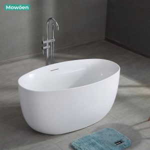 Ảnh công trình thực tế Bồn Tắm Ngâm Mowoen MW8227P-130 Đặt Sàn 1300mm Acrylic