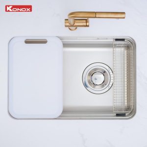 Ảnh công trình thực tế Chậu Rửa Bát KONOX Tari Smart 7047PP 1 Hố 700mm Cá Nhân Hóa