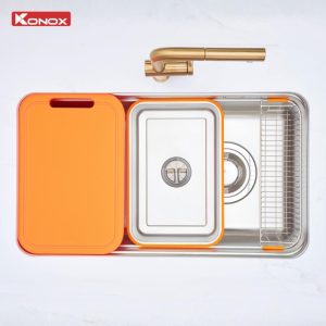 Ảnh công trình thực tế Chậu Rửa Chén KONOX Tari Smart 8047PP 1 Hố Bề Mặt Hạt Smart