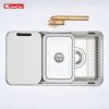 Chậu Rửa Chén KONOX Tari Smart 8047PP 1 Hố Bề Mặt Hạt Smart - ảnh 4