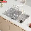 Chậu Rửa Bát KONOX Tari Smart 8050 Inox 304 1 Hố Chống Xước - ảnh 4