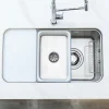 Chậu Rửa Bát 1 Hố NOBINOX NOVA A282M Inox 304 Lắp Âm 820mm - ảnh 7