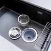 Chậu Rửa Bát 1 Hố Nobinox NOVA A284B PVD Đen 820mm - ảnh 8