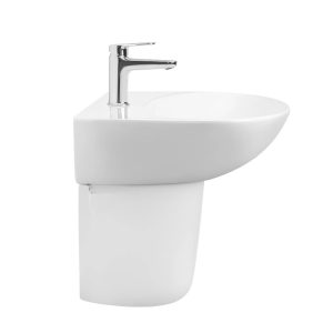 Ảnh công trình thực tế Chậu rửa lavabo TOTO LHT333C#XW treo tường chân lửng