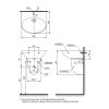 Chậu rửa lavabo TOTO LHT333C#XW treo tường chân lửng - ảnh 2