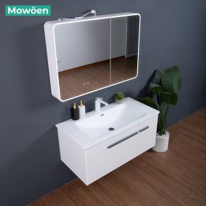 Ảnh công trình thực tế Bộ Tủ Lavabo MOWOEN MW6628-100 Treo Tường 1000mm
