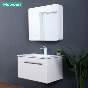 Ảnh công trình thực tế Tủ Lavabo Mowoen MW6628-80 Khổ 800mm Men Aqua Nano