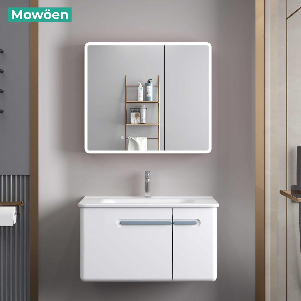 Tủ Lavabo Mowoen MW6628-80 Khổ 800mm Men Aqua Nano