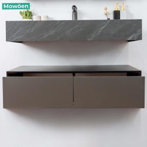 Ảnh công trình thực tế Bộ Tủ Lavabo Mowoen MW6630-80SB Treo Tường 800mm