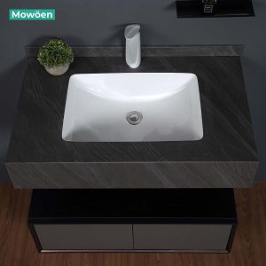 Ảnh công trình thực tế Bộ Tủ Lavabo Mowoen MW6630R-100SB 1000mm Treo Tường, Gương LED