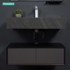 Bộ Tủ Lavabo Mowoen MW6630R-100SB 1000mm Treo Tường, Gương LED - ảnh 2