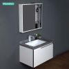 Tủ Lavabo Mowoen MW6631-80SB Plywood Mặt Chậu Liền Khối 800mm - ảnh 3