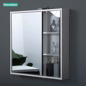 Ảnh công trình thực tế Tủ Lavabo Mowoen MW6631-80SB Plywood Mặt Chậu Liền Khối 800mm