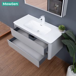 Ảnh công trình thực tế Bộ Tủ Lavabo MOWOEN MW6632-100 Gương Phôi Bỉ 1000mm
