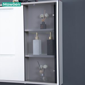 Ảnh công trình thực tế Bộ Tủ Lavabo MOWOEN MW6632-100 Gương Phôi Bỉ 1000mm
