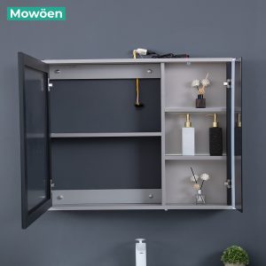 Ảnh công trình thực tế Bộ Tủ Lavabo MOWOEN MW6632-100 Gương Phôi Bỉ 1000mm