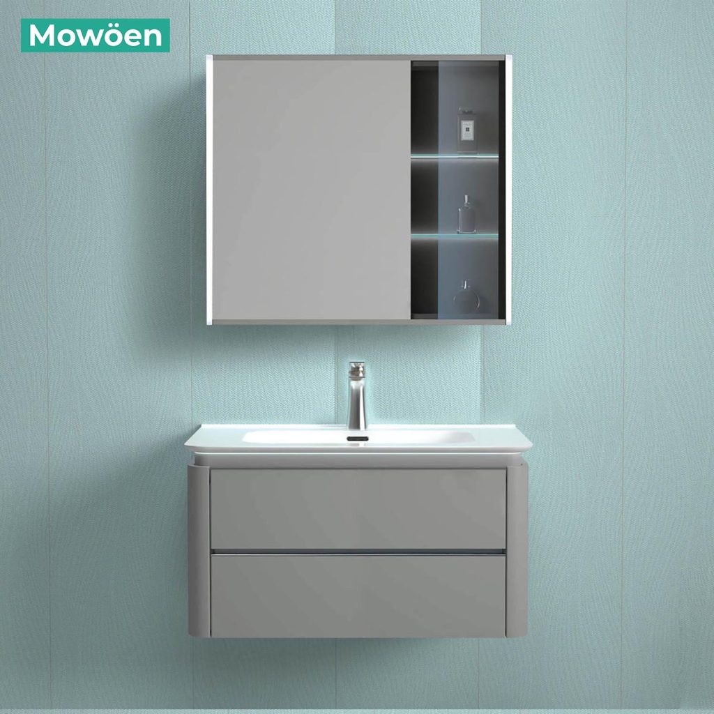 Tủ Lavabo Mowoen MW6632-80 Plywood Phủ Laminate 800mm