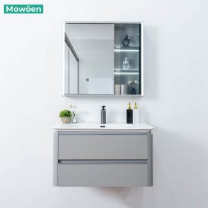 Ảnh công trình thực tế Tủ Lavabo Mowoen MW6632-80 Plywood Phủ Laminate 800mm