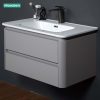 Bộ Tủ Lavabo MOWOEN MW6632C-80 Gương Tròn LED 800mm - ảnh 7