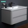 Bộ Tủ Lavabo MOWOEN MW6632C-80 Gương Tròn LED 800mm - ảnh 8