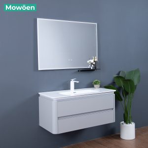 Ảnh công trình thực tế Tủ Lavabo Treo Tường MOWOEN MW6632R-100 Rộng 1000mm Gương LED