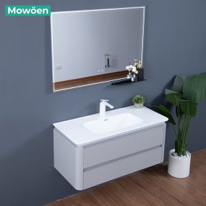 Ảnh công trình thực tế Tủ Lavabo Treo Tường MOWOEN MW6632R-100 Rộng 1000mm Gương LED