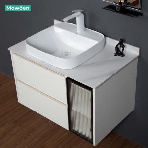 Ảnh công trình thực tế Bộ Tủ Lavabo MOWOEN MW6652WR-80 Thân Plywood 800mm