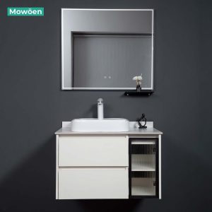Ảnh công trình thực tế Bộ Tủ Lavabo MOWOEN MW6652WR-80 Thân Plywood 800mm