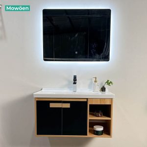 Ảnh công trình thực tế Tủ Lavabo Mowoen MW6968R-80 Thân Plywood Khổ 800mm