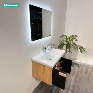 Ảnh công trình thực tế Tủ Lavabo Mowoen MW6968R-80 Thân Plywood Khổ 800mm