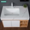 Bộ Tủ Lavabo Mowoen MW9567R-80 Gương LED Sấy Chống Mờ 800mm - ảnh 8