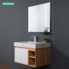 Bộ Tủ Lavabo Mowoen MW9567R-80 Gương LED Sấy Chống Mờ 800mm - ảnh 3