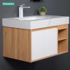 Bộ Tủ Lavabo Mowoen MW9567R-80 Gương LED Sấy Chống Mờ 800mm - ảnh 5