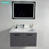 Tủ Lavabo Mowoen Inox MW6810S-80 Gương LED Sấy Chống Mờ - ảnh 2