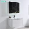 Tủ Lavabo Nhựa PVC Mowoen MW2823-80 800mm Chậu 4 Viền Chống Tràn - ảnh 2
